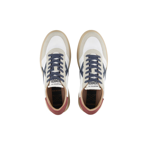 Sneakers Uomo con inserti a contrasto dal colore ricercato e tomaia in pelle